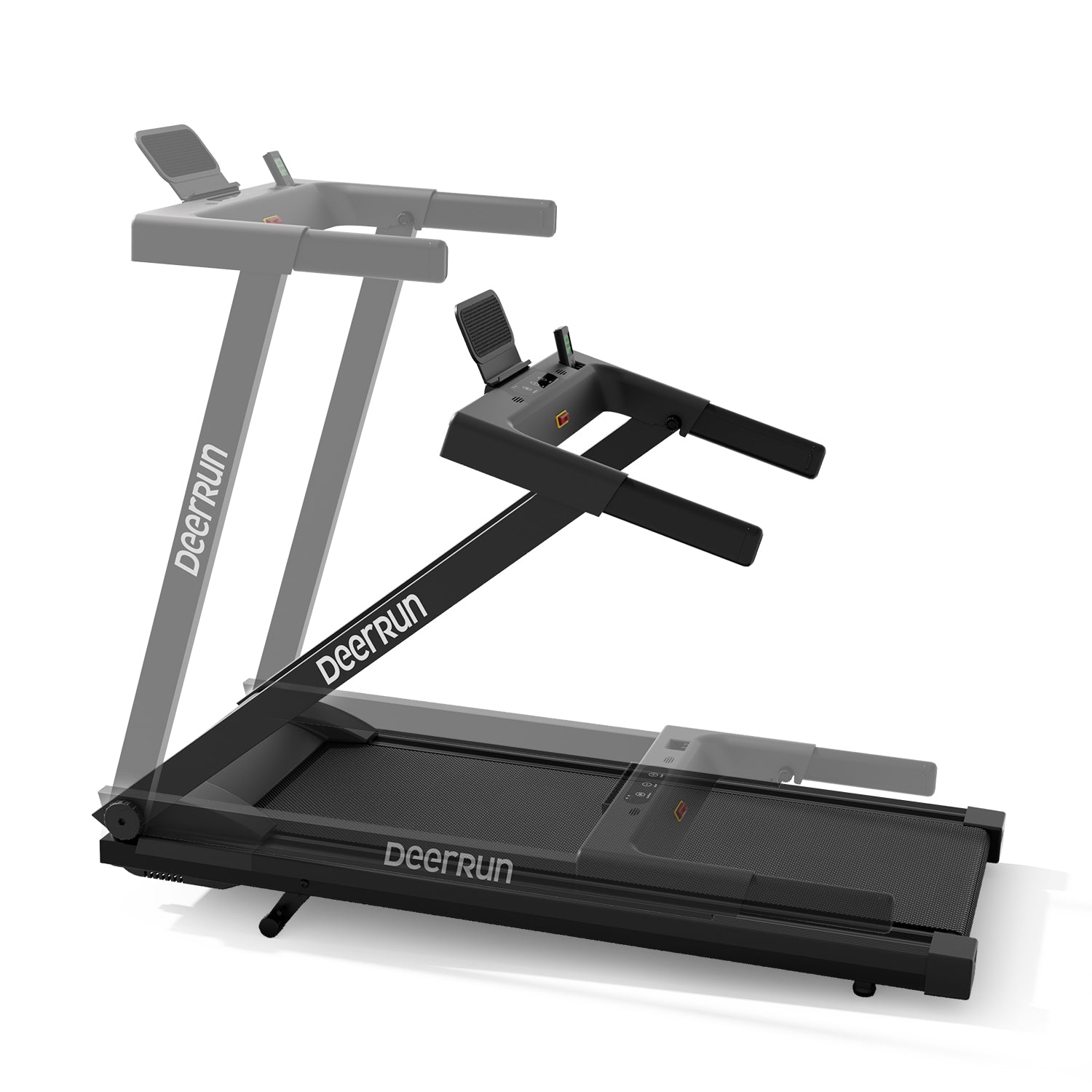 DeerRun All-New 2026 A1 Pro Move+ Smart Foldable Treadmill with 6% Incline & NFC | 350 lbs, 10 mph, Black – DeerRun®, view 20