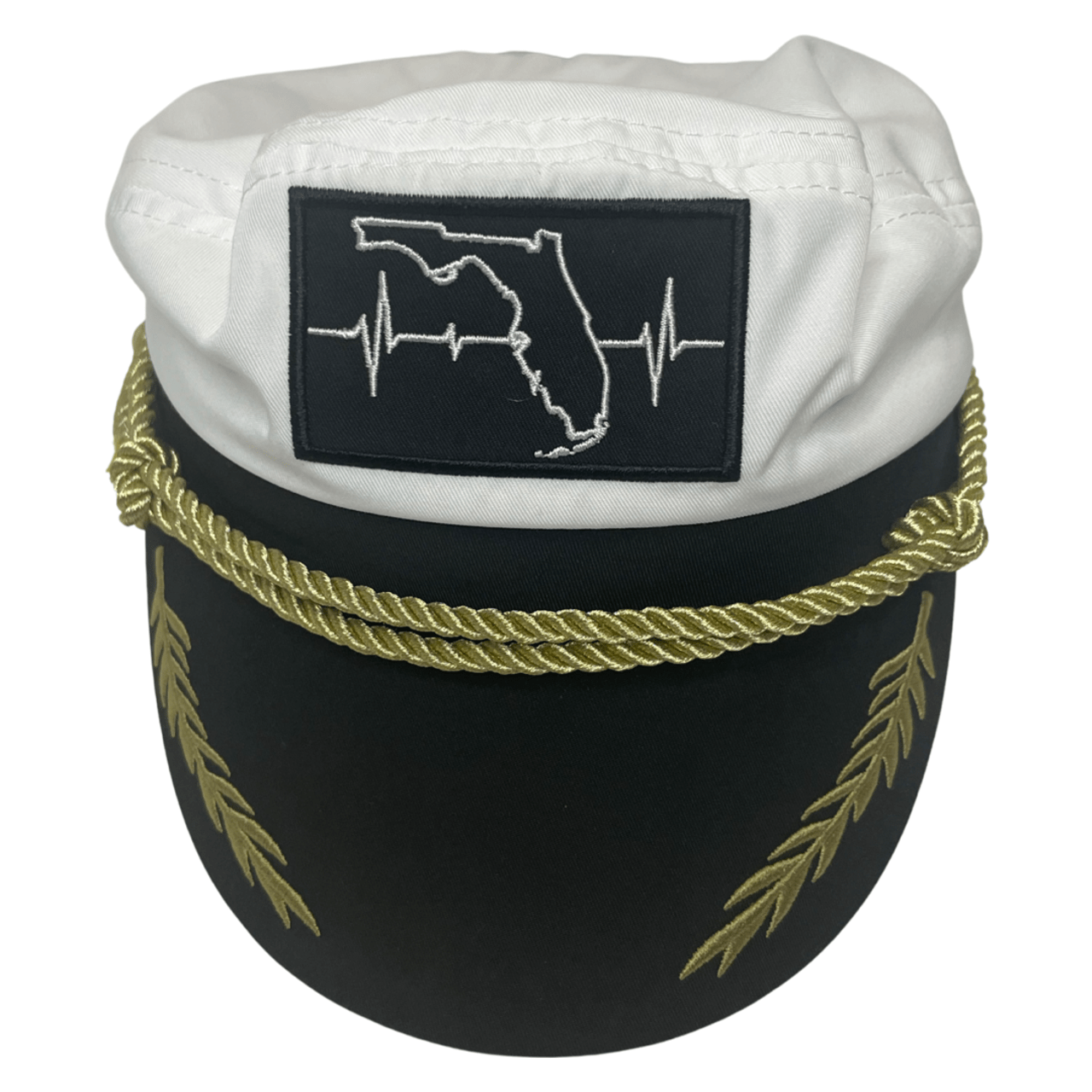 The Heartbeat Brand Florida Capitans Hat — Black / White — main product shot