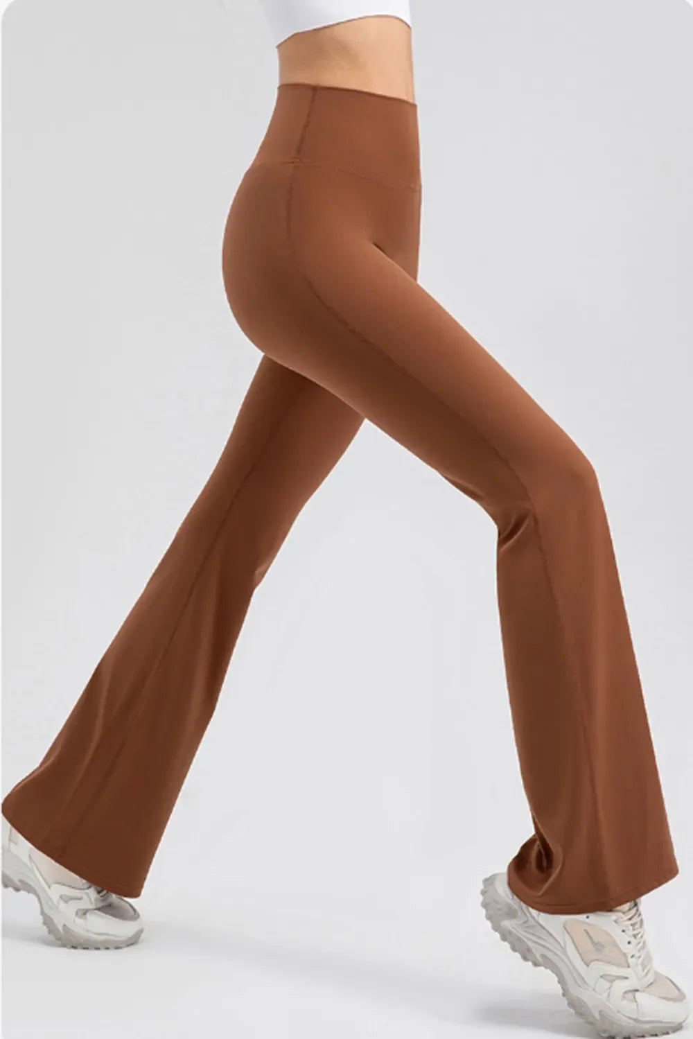 Wide Waistband High Waist Bootcut Active Leggings
