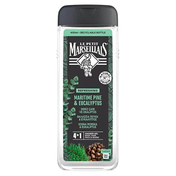 Le Petit Marseillais Shower Gel Sea Pine & Eucalyptus - 400ml | Natural Ingredients