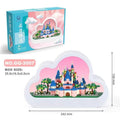 Mandotos Christmas Cloud Night Lamp With LED Lights Mirror Frame Assembled Building Blocks