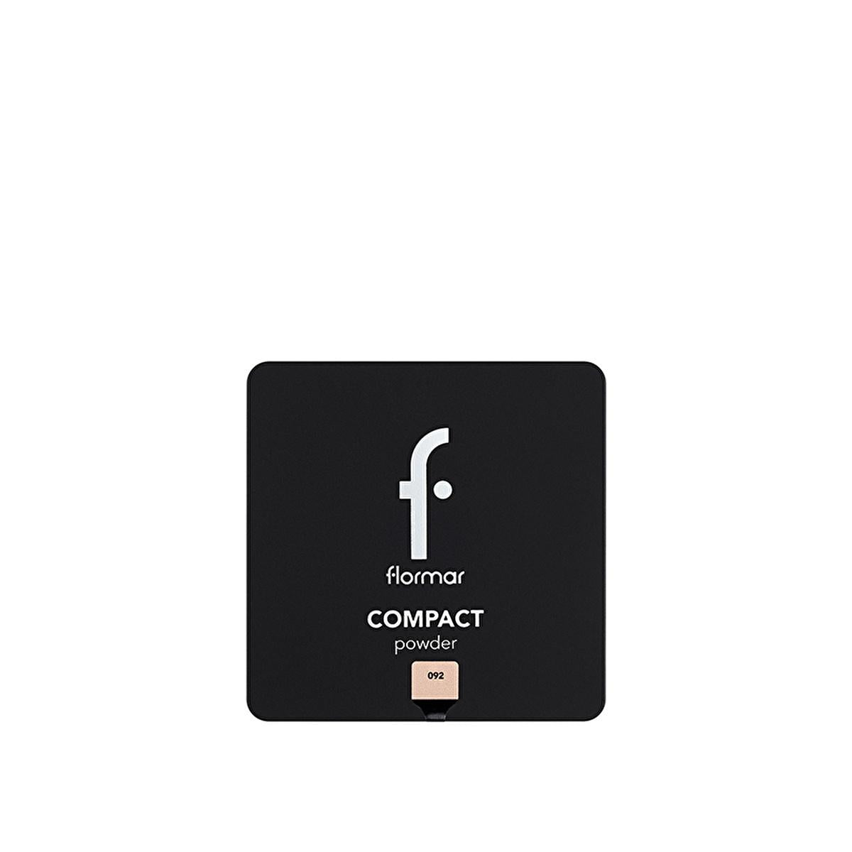 Flormar Compact Powder 092 Medium Soft Peach - Matte Finish, High Coverage Makeup for Natural Look