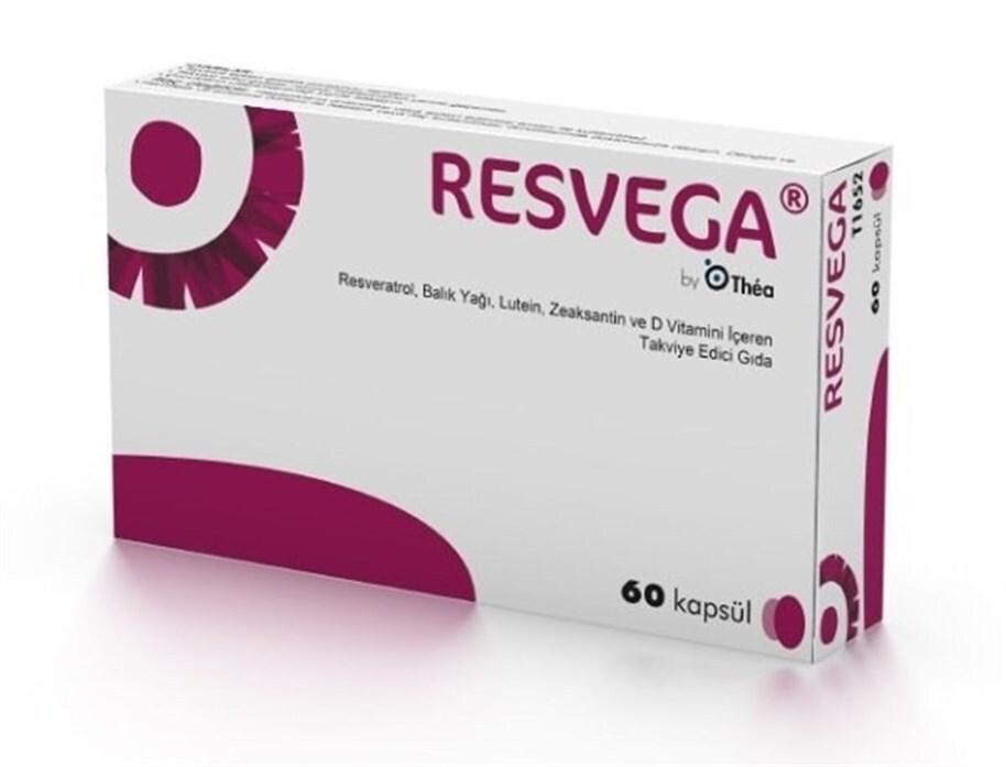 Resvega Dietary Supplement with Resveratrol, Lutein, Omega 3 & Vitamins