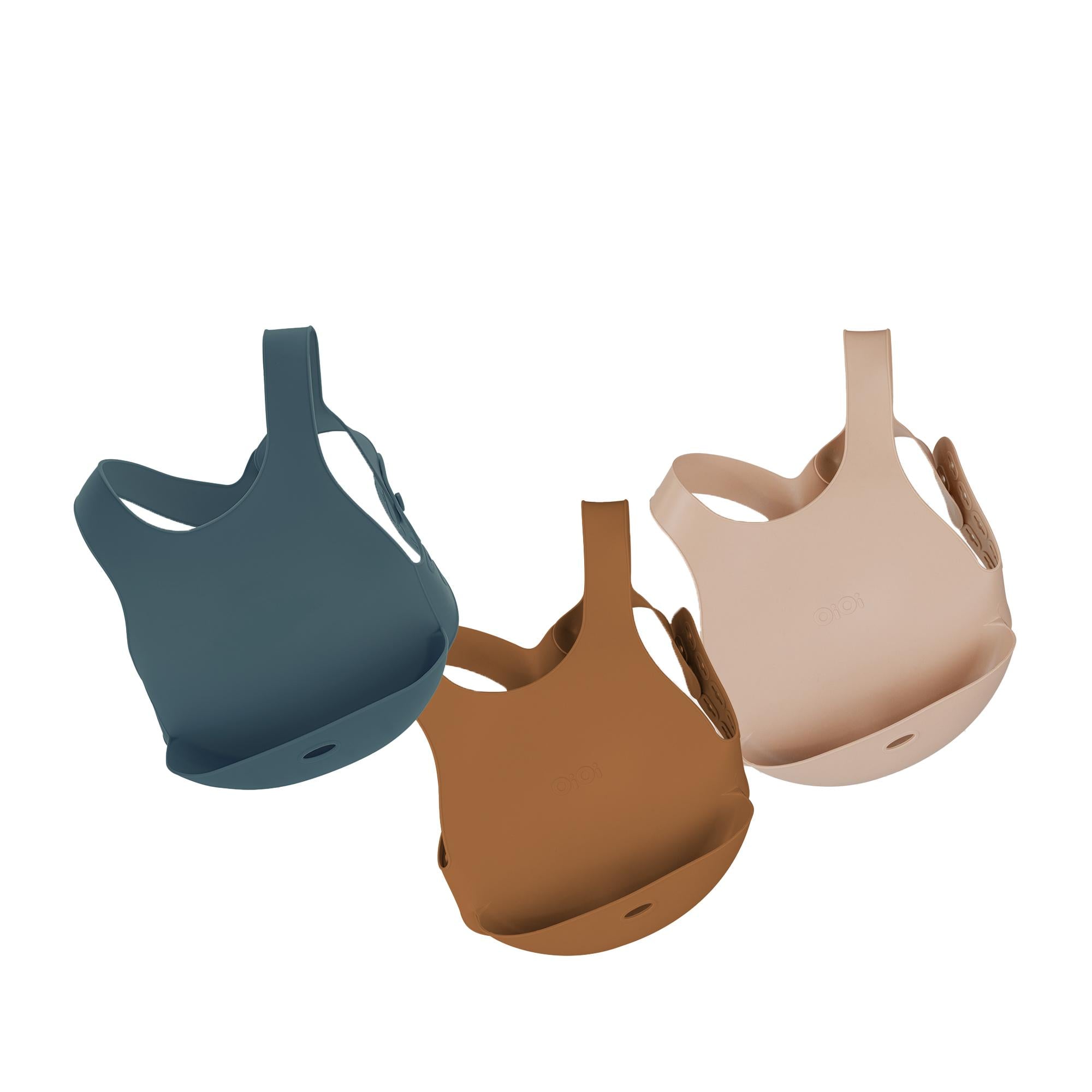 OiOi Mama Silicone Baby Bib - Waterproof, Stain-Resistant, and Easy to Clean for Stress-Free Mealtime