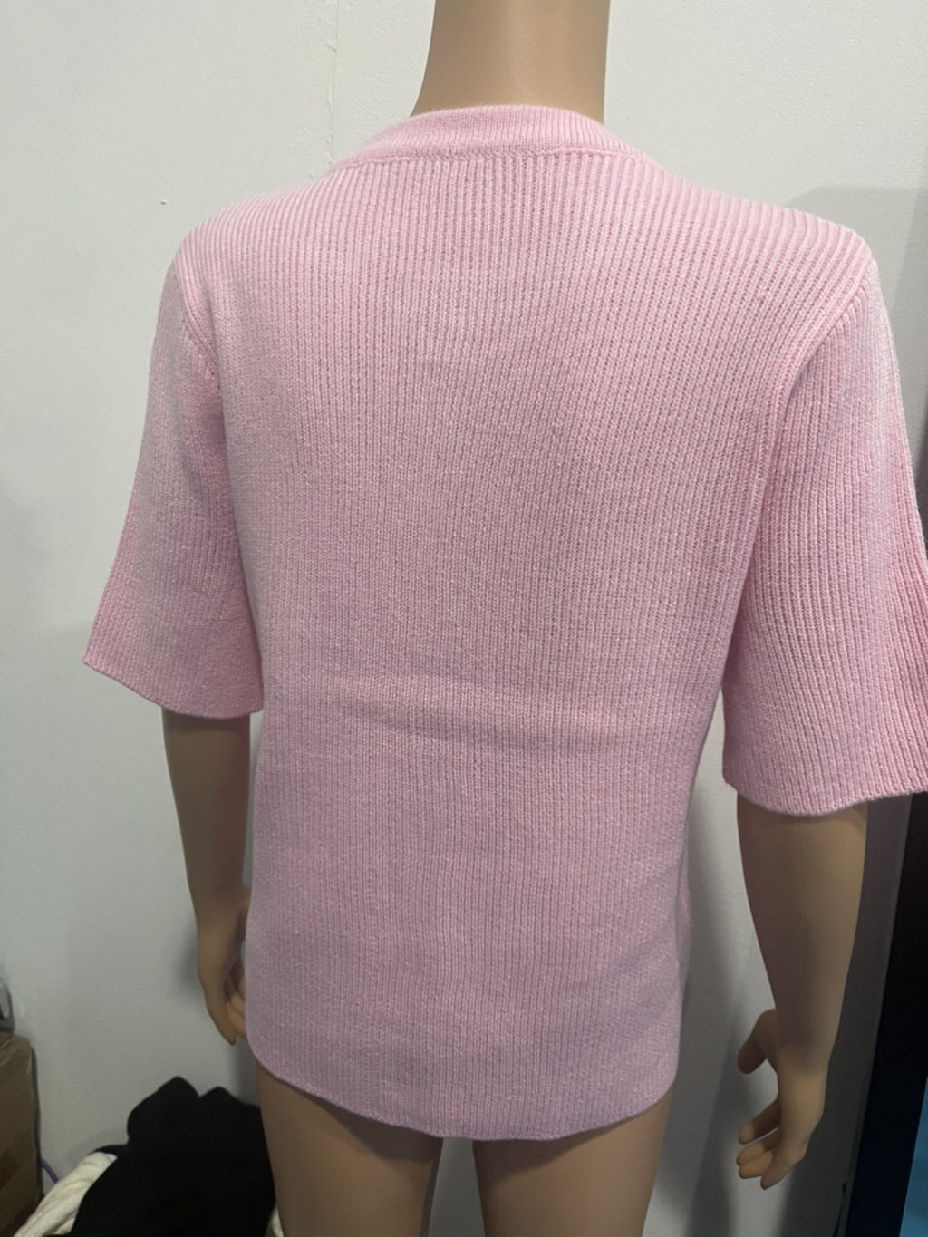 Short Sleeve Button-Down Cardigan