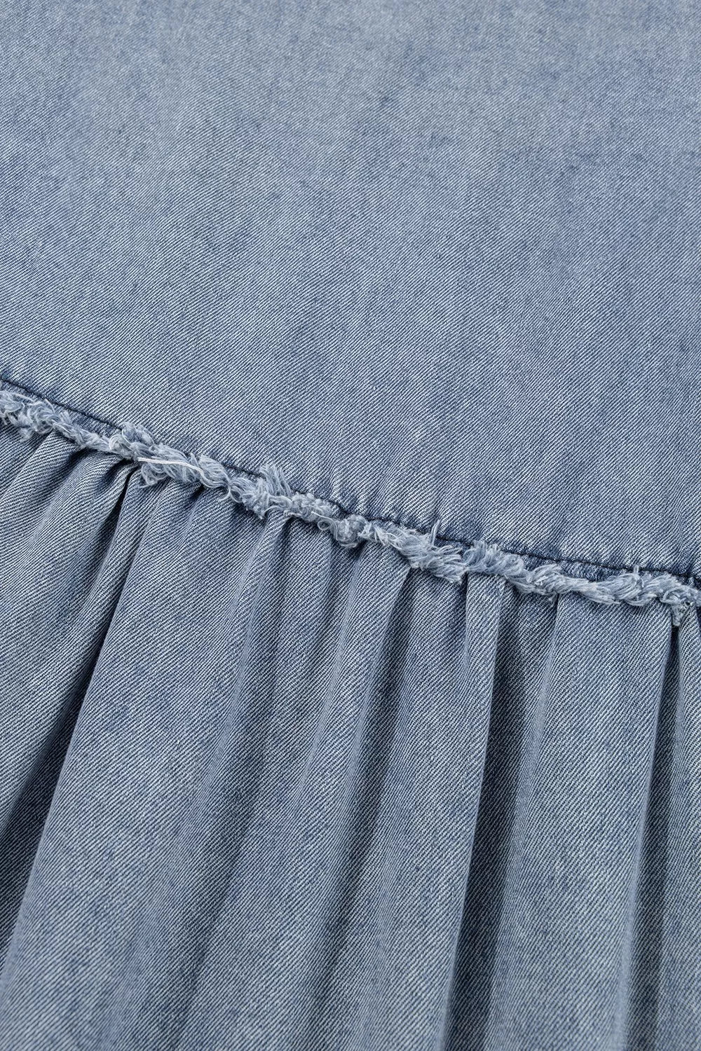 Vintage Wash Denim Dress with Pockets