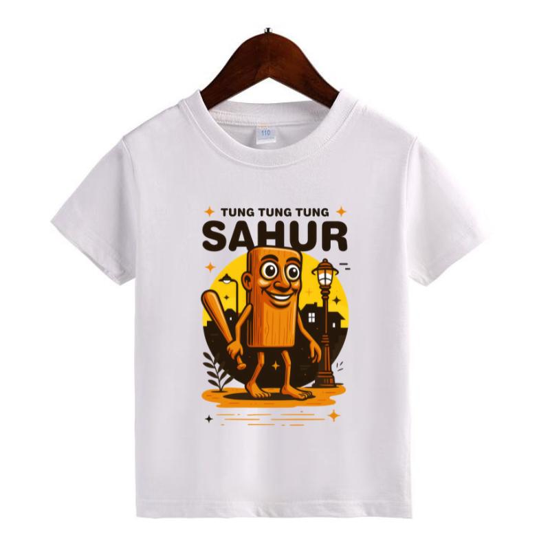 Pasimax Italian Meme Character T-Shirt for Kids — back view