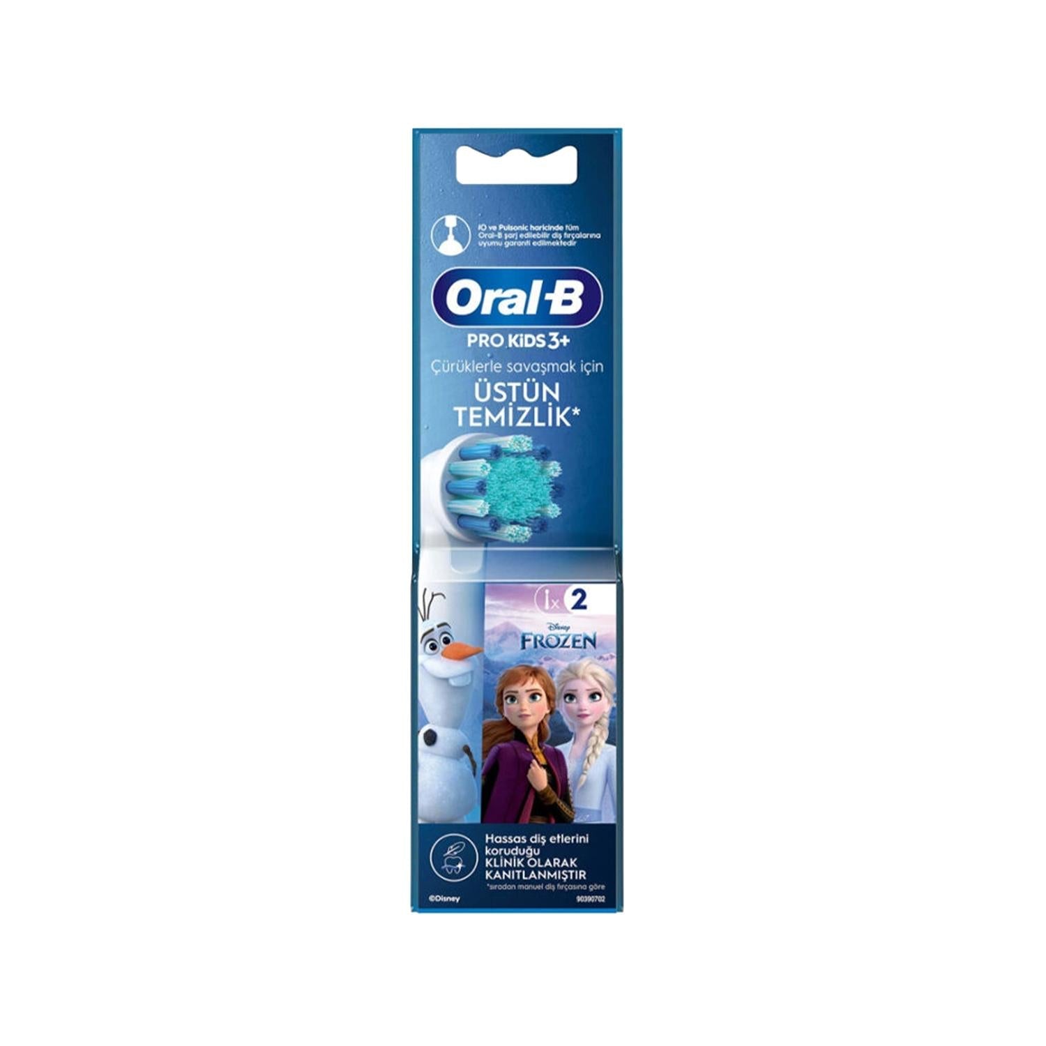 Oral-B Oral-B Pro Kids Frozen Replacement Toothbrush Heads (2-Pack) - Electric Toothbrush Accessories for Kids Oral Care