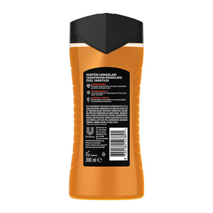 Axe Premium Collection Copper Santal Shower Gel - 10oz | 3-in-1 Formula