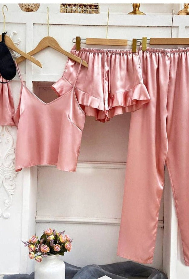 Pretty Little Patriot Pretty Little Patriot Pajama Party Silk Set — construction detail