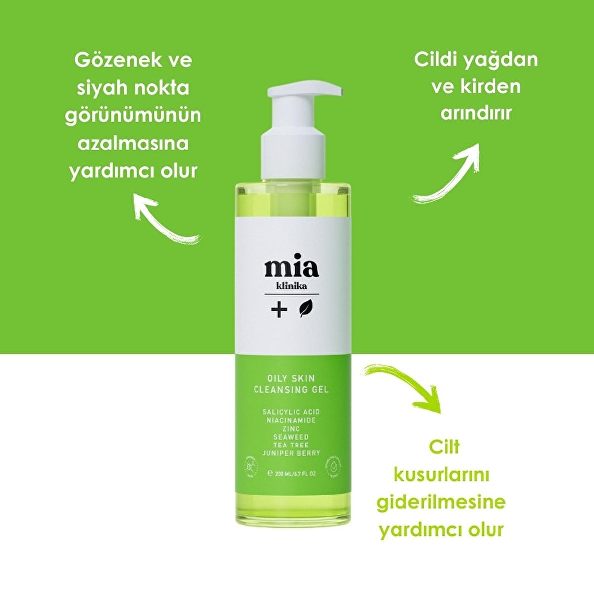 Mia Klinika Face Wash Gel for Oily and Acne-Prone Skin - Gentle, Effective Cleanser for Minimizing Pores and Blackheads