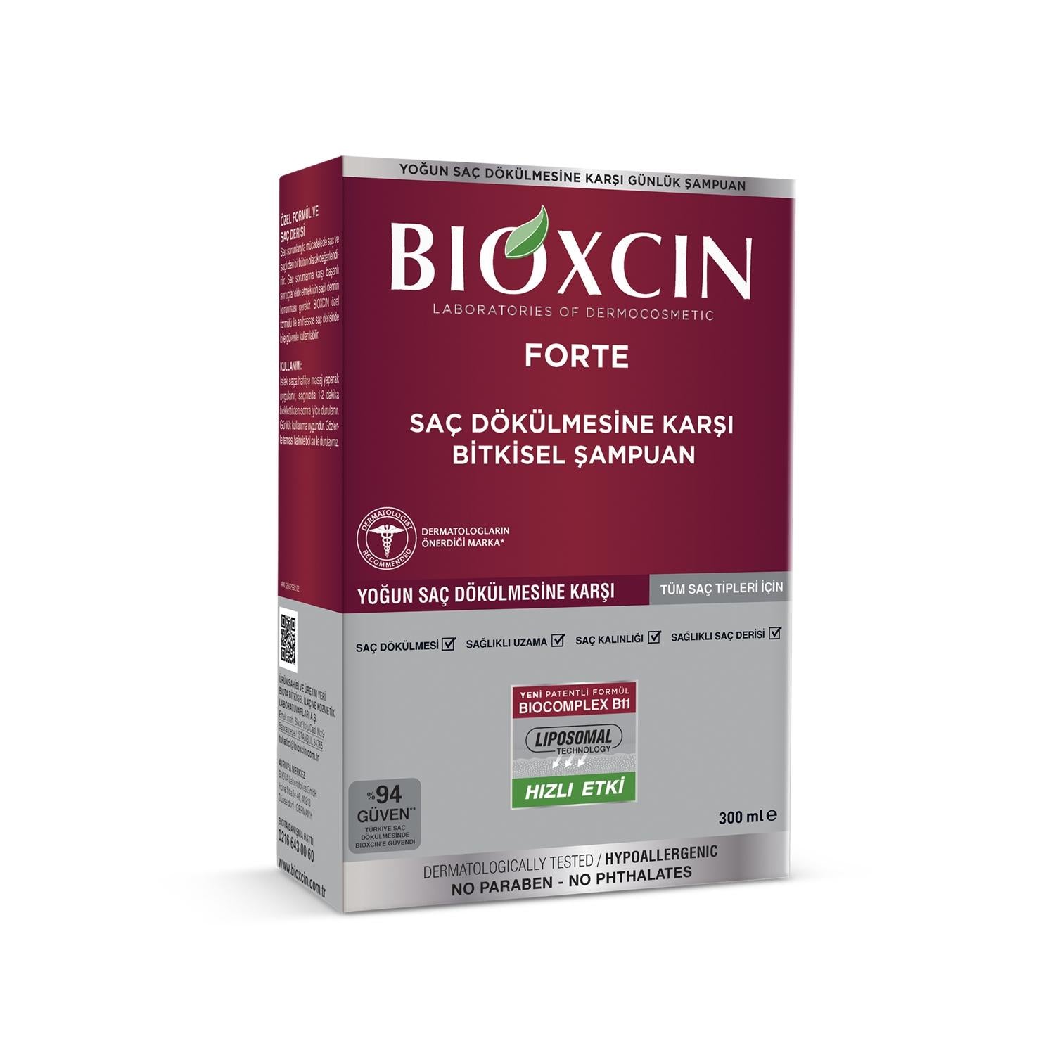 Bioxcin Forte Shampoo - Fight Hair Loss | 300 ml