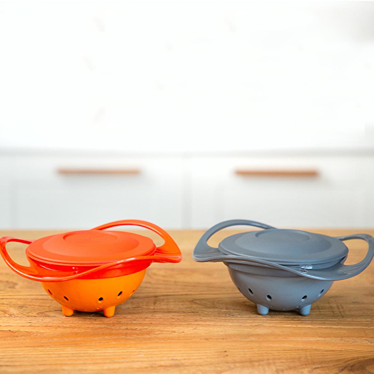 Babyjem Non-Spill Baby Plate - 360 Degree Rotating Design for Independent Eating