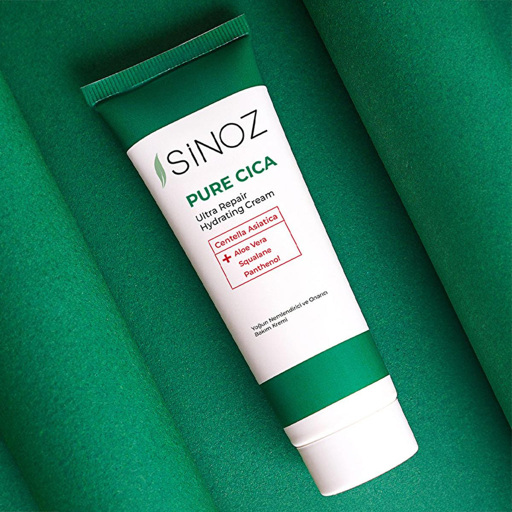 Sinoz Pure Cica Cream: Intensive Hydration & Repair - Soothing Centella Asiatica, Squalane & Aloe Vera -  Sensitive Skin Moisturizer, Post-Procedure Care