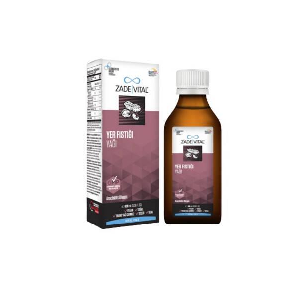 Zade Vital Peanut Oil 150ml: Natural Cooking Oil for Frying, Cholesterol-Free & High in Monounsaturated Fats - Healthy & Flavorful
