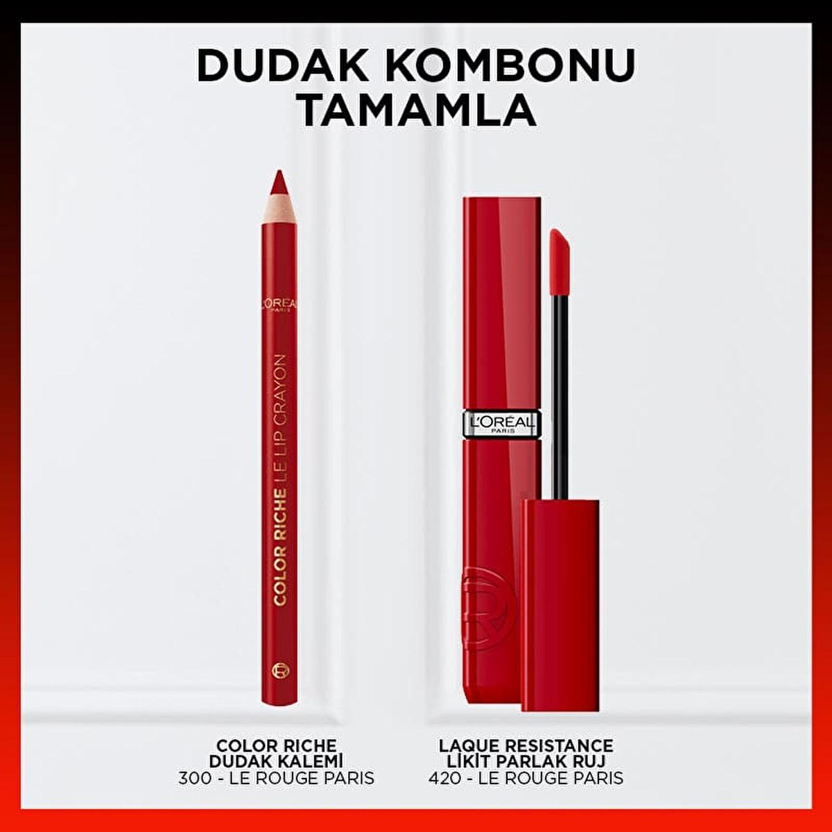 L'Oreal Paris Infaillible: Long-Lasting, Glossy Lipstick - Rouge Paris 420 - Intense Color, 16H Moisture & Shine