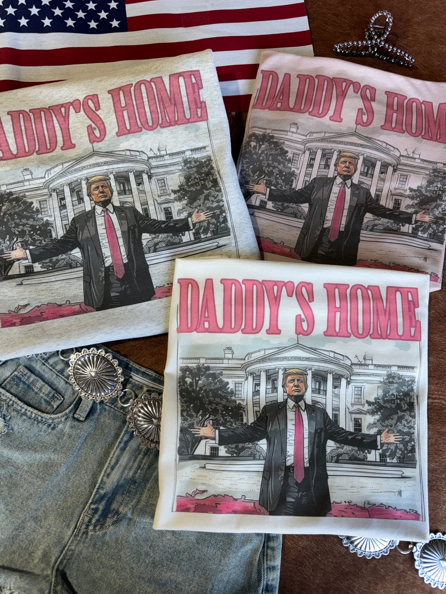 Wild Junkie Daddy's Home Trump Graphic Sweatshirt — main product shot