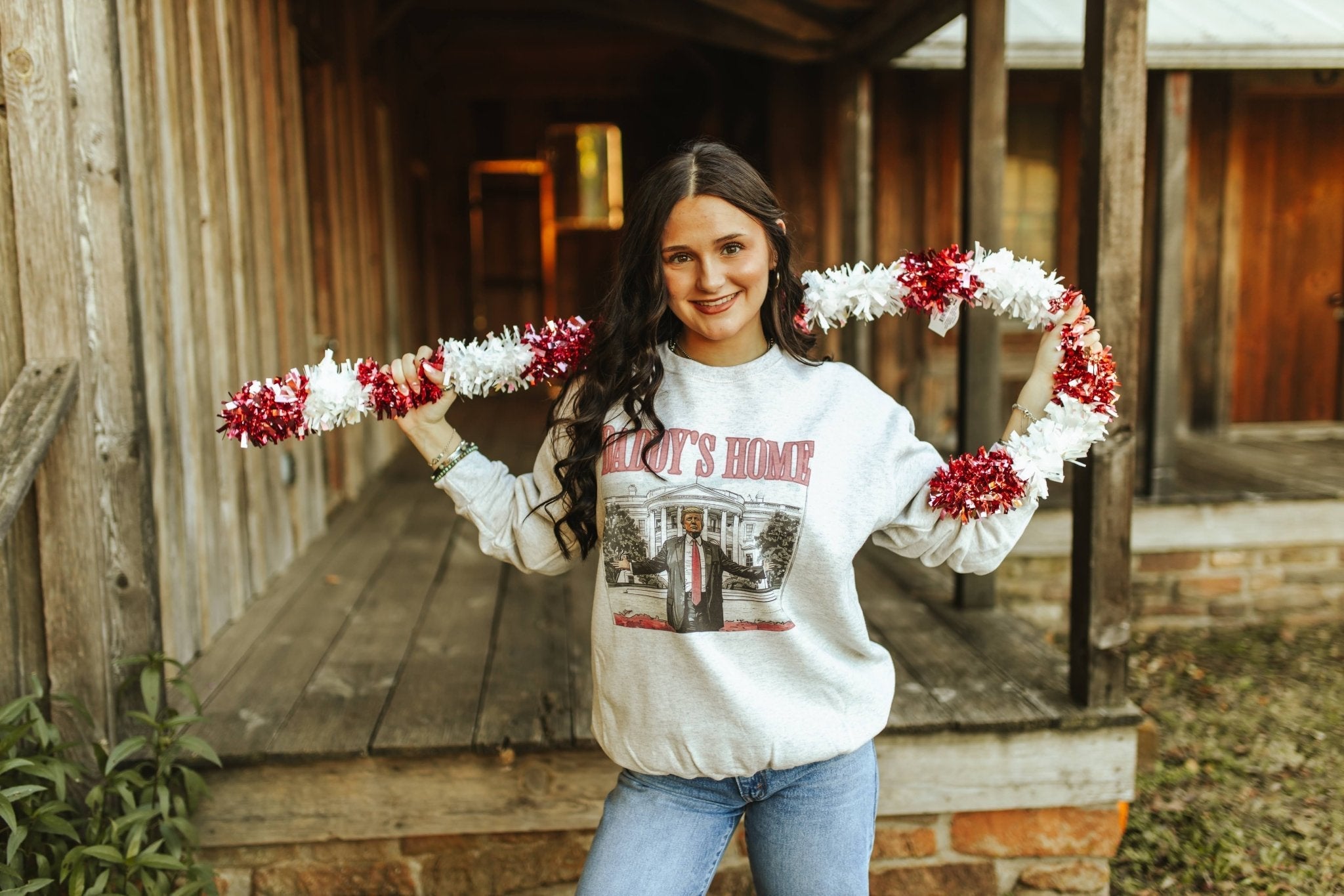 Wild Junkie Daddy's Home Trump Graphic Sweatshirt — sweatshirts category context