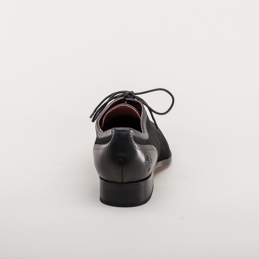 American Duchess Dandy Men's Vintage Cap Toe Oxfords (Black) — alternate view