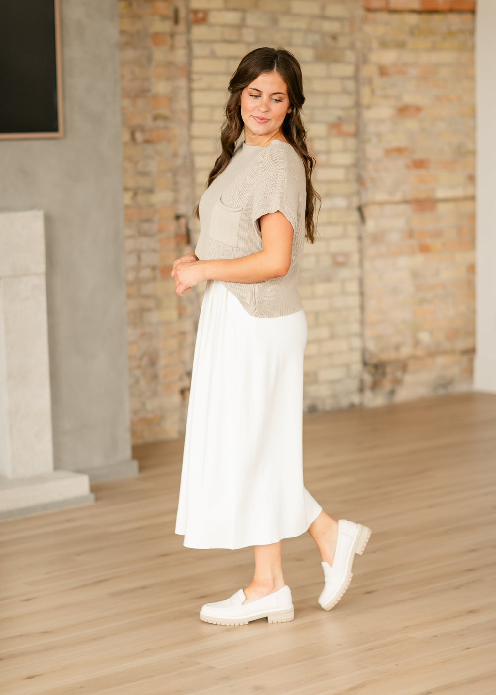 Inherit Co. Danya Knit Sweater Skirt - FINAL SALE — lifestyle context