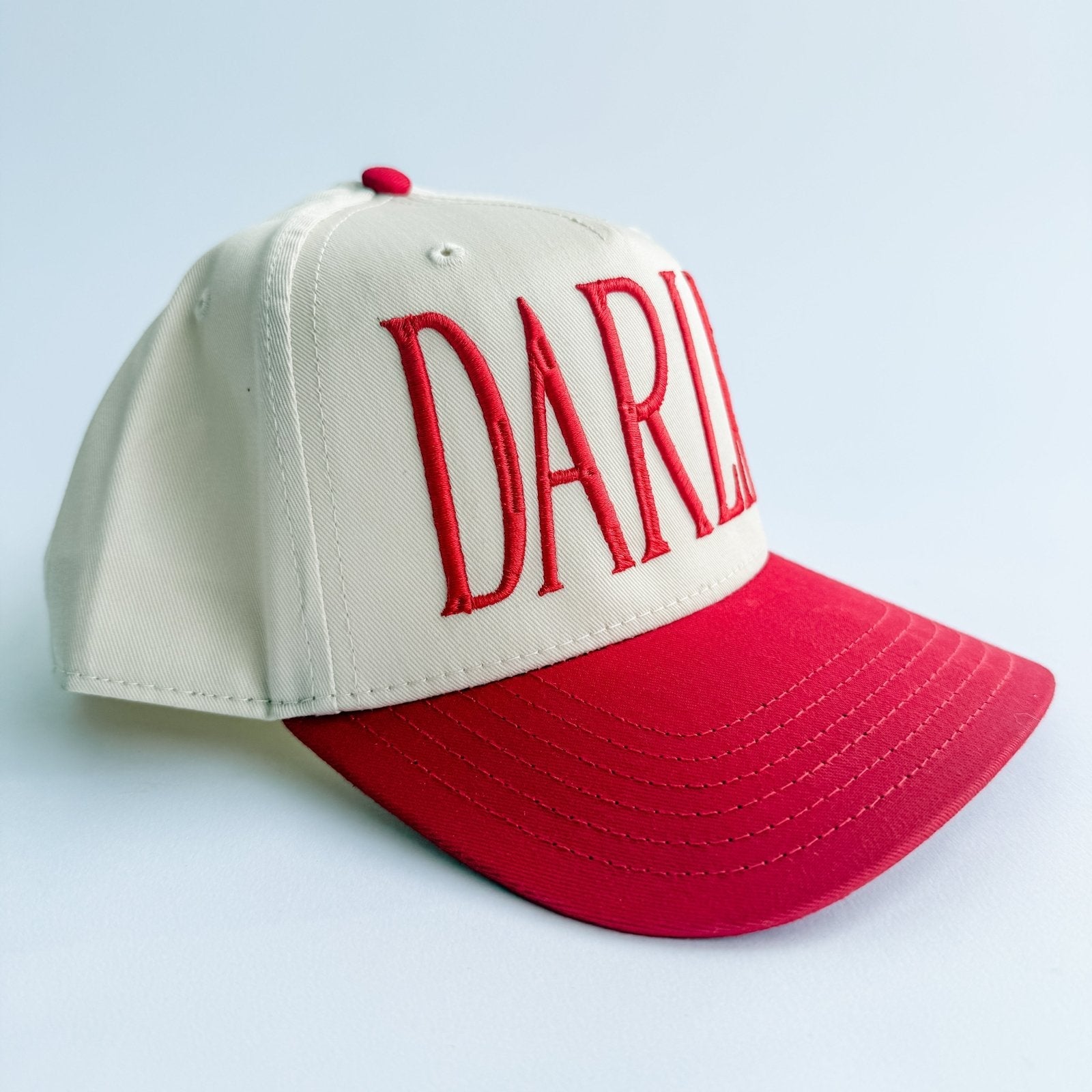 Coco & Rho Darlin - Canvas Trucker Hat — detail close-up