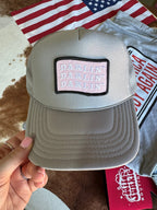 Wild Junkie Darlin' Patch Trucker Hat — main product shot