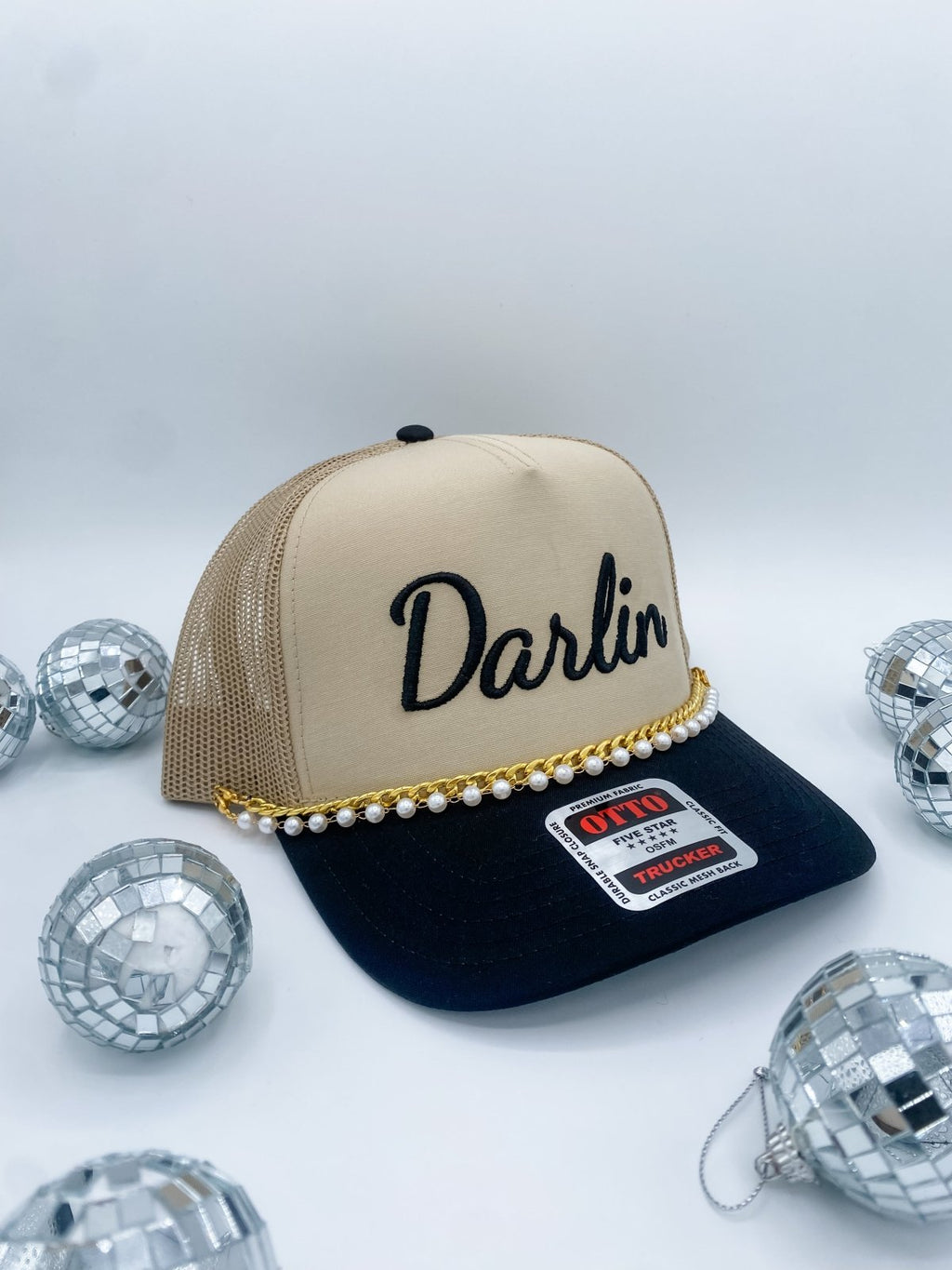 Coco & Rho Darlin - Trucker Hat — detail close-up