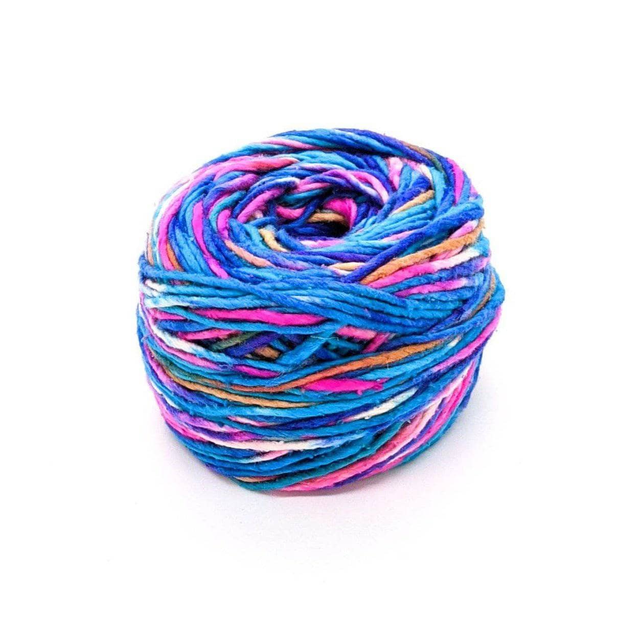 Darn Good Yarn Darn Good Ripple Infinity Scarf Crochet Kit — Darn Good Yarn branding close-up