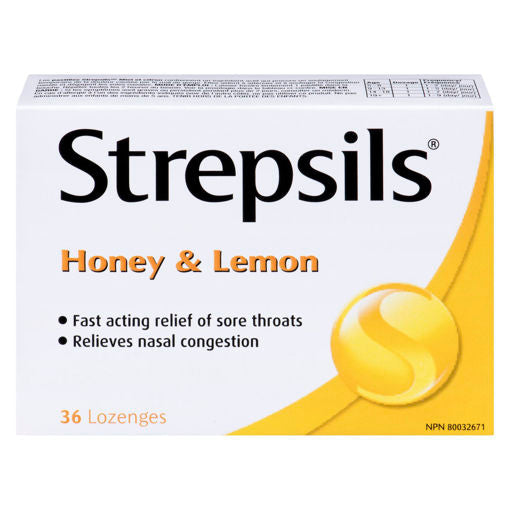 Strepsils Honey Lemon Throat Pastilles - 24 Pack