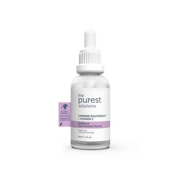 The Purest Solutions Radiance Eye Contour Serum 30ml - Anti-Aging Eye Care with Caffeine & Vitamin C