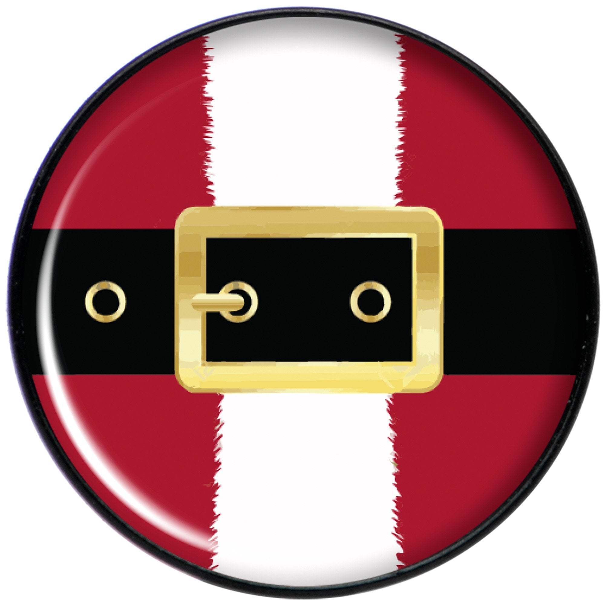 BodyCandy Christmas Santa Suit Black Stud Earrings — lifestyle context