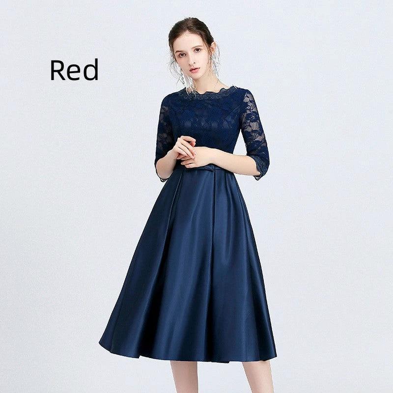 Versatile Casual Mid Length Evening Dress For Women