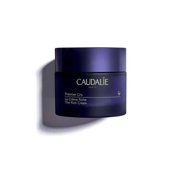 Caudalie Premier Cru The Rich Anti-Aging Cream for Dry Skin - Viniferine, Hyaluronic Acid, 1.69 fl oz