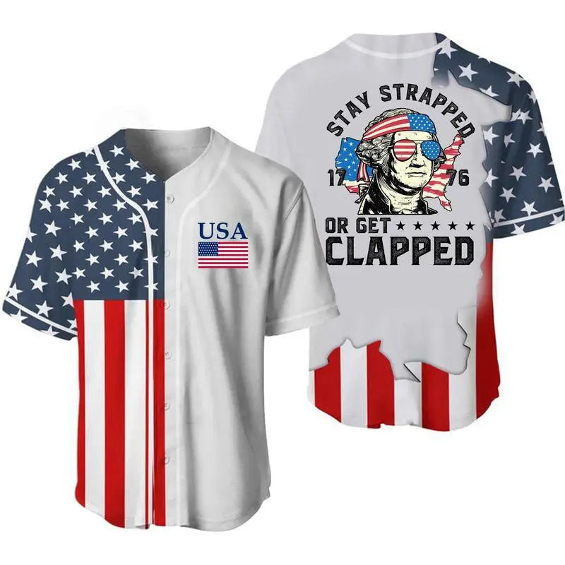 Pasimax George Washington 1776 Baseball Jersey — alternative angle