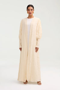 Deena Open Abaya - Coconut Clothing Veiled 