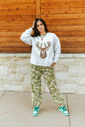 Wild Junkie Deer Hunting Sequin Patch Sweatshirt — main product shot