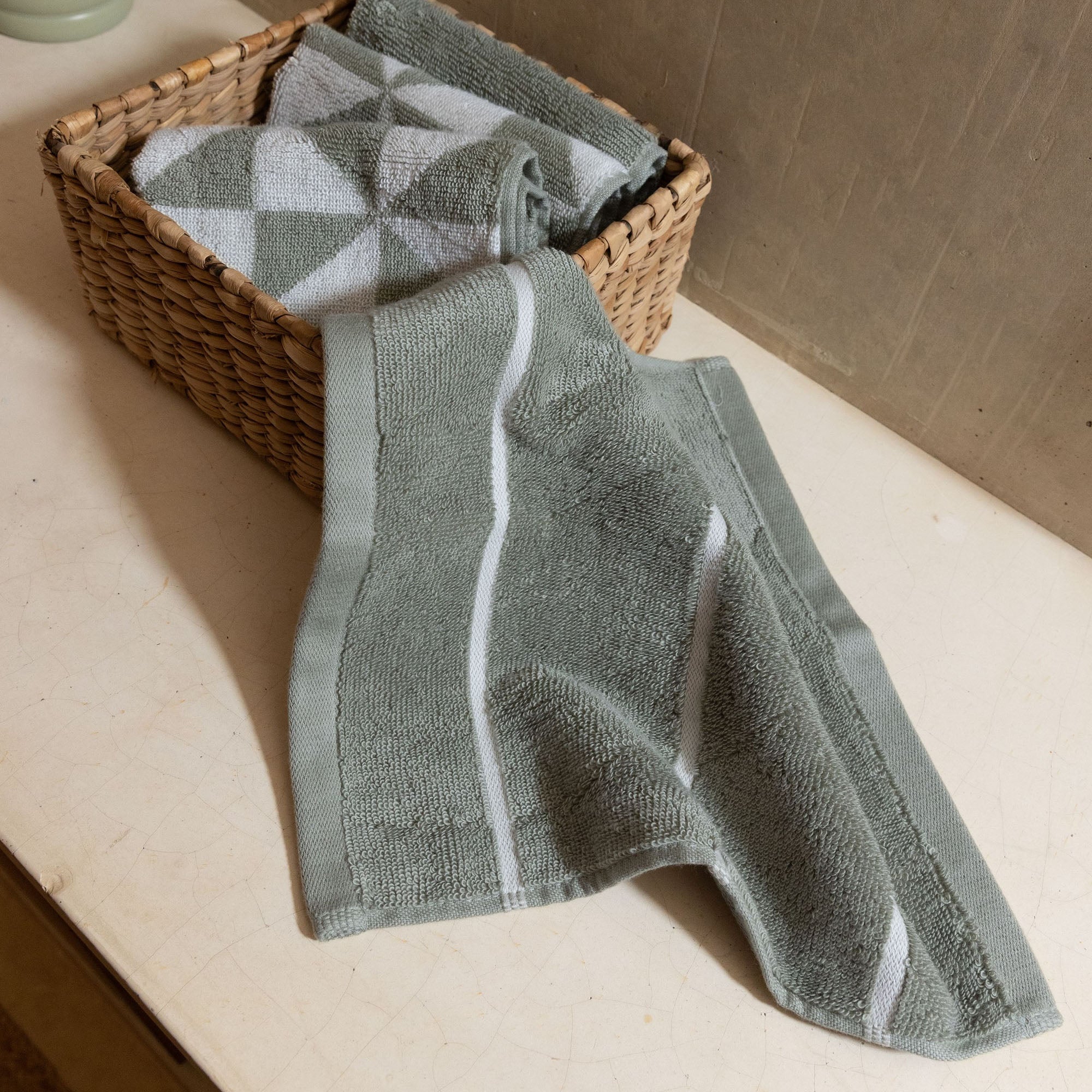 Italic Deia Towels — material texture detail