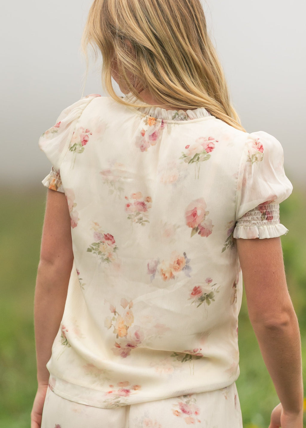 Inherit Co. Dempsey Puff Short Sleeve Top — color detail