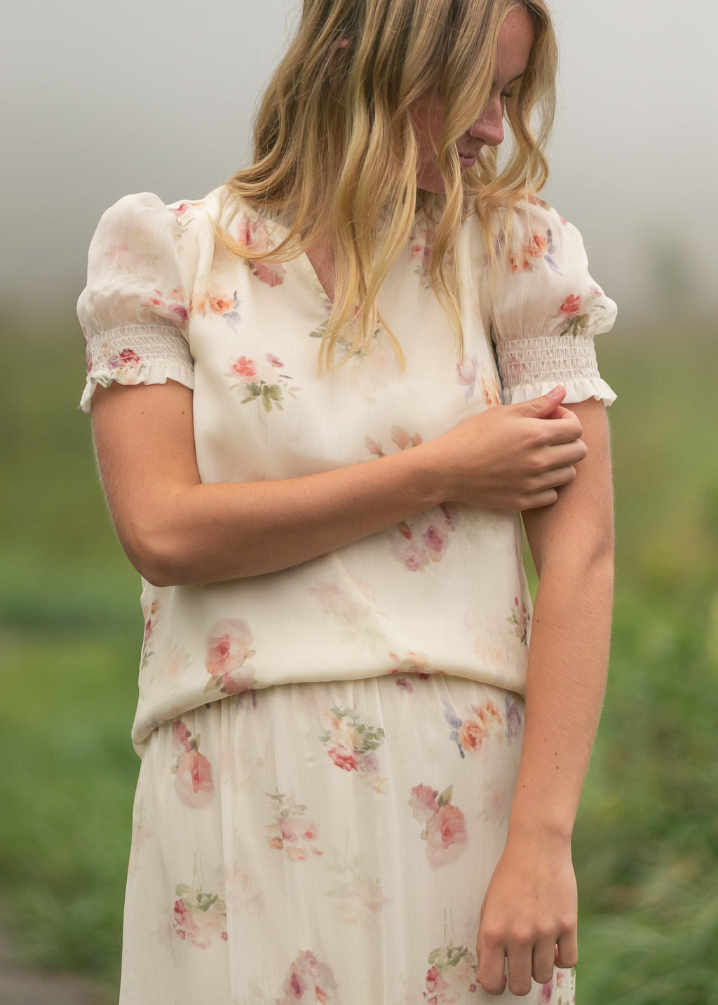 Inherit Co. Dempsey Puff Short Sleeve Top — main product shot