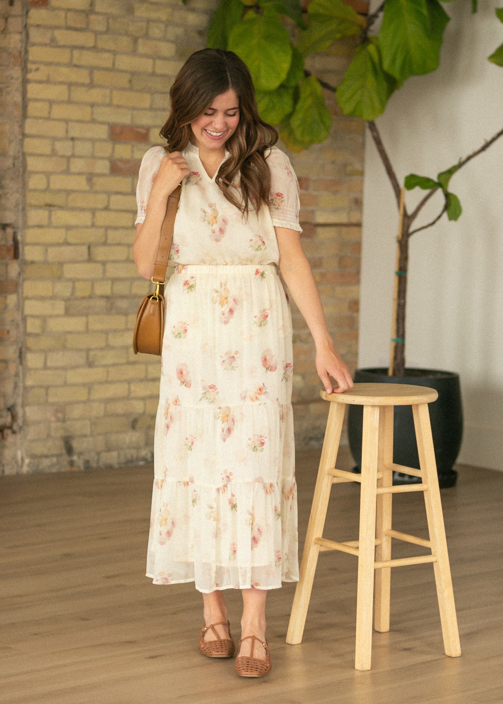 Inherit Co. Dempsey Puff Short Sleeve Top — alternative angle