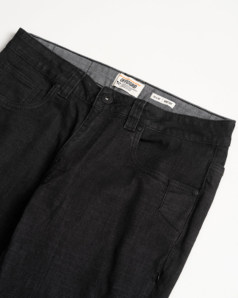 Off The Grid Surplus Hideout Denim Boot Cut - Black — packaging