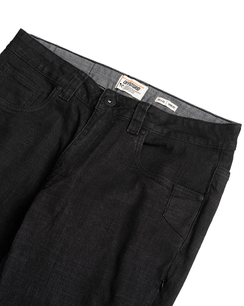 Off The Grid Surplus Hideout Denim Taper Fit Pants - Black — packaging