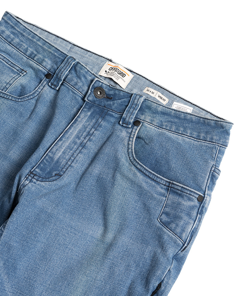 Off The Grid Surplus Hideout Denim Taper Fit Pants - Vintage Wash — packaging