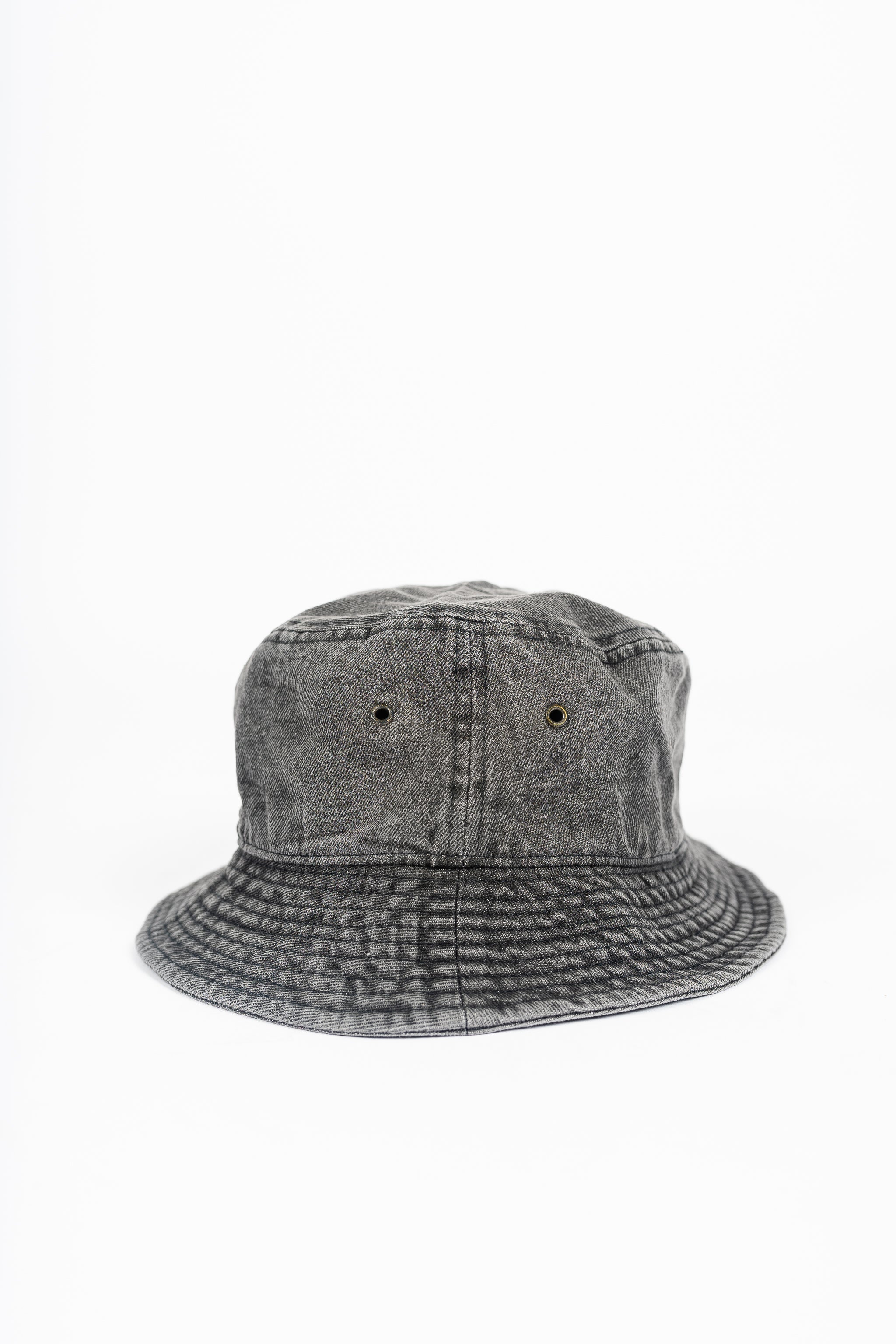 Superline Denim Bucket Hat — lifestyle worn / used context