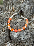 Wild Junkie Desert Ember Beaded Shell Bracelet — main product shot