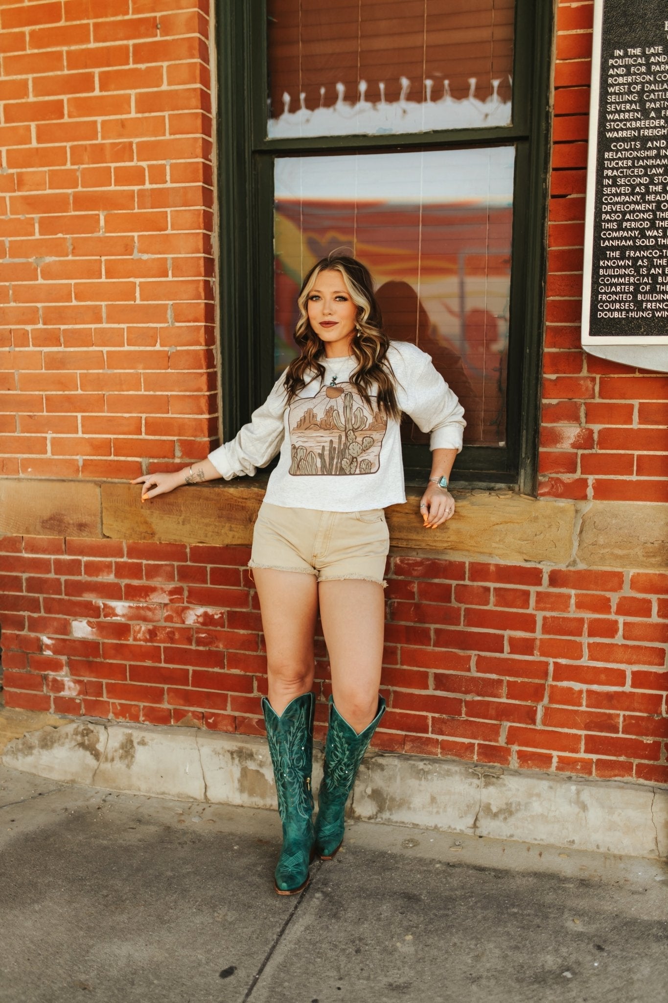 Wild Junkie Cattle Tag Raw Hem Graphic — lifestyle context