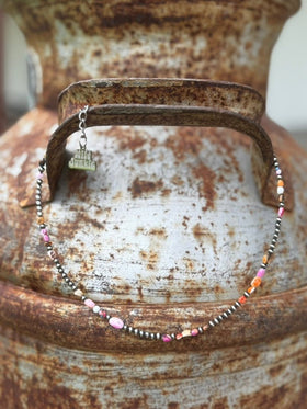 Desert Sunrise Beaded Necklace