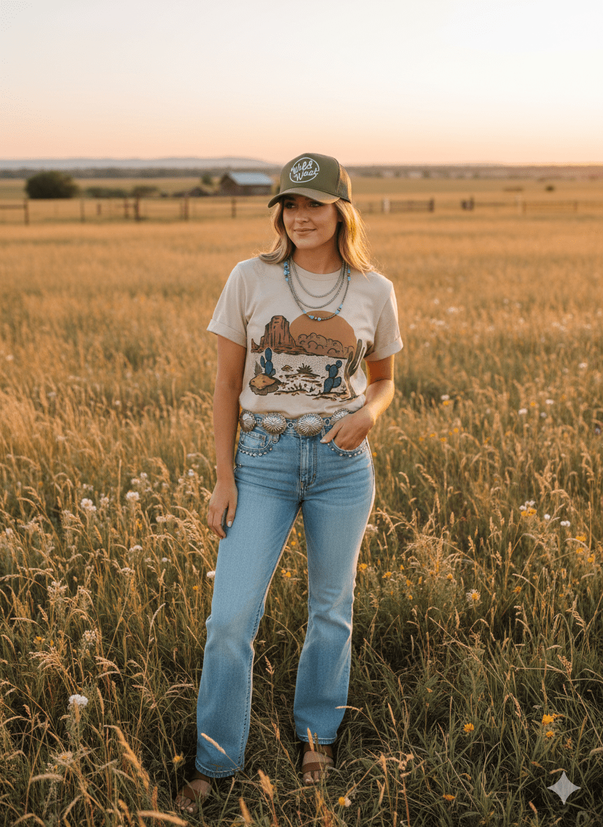 Wild Junkie Desertscape Graphic Tee — graphic tees category context