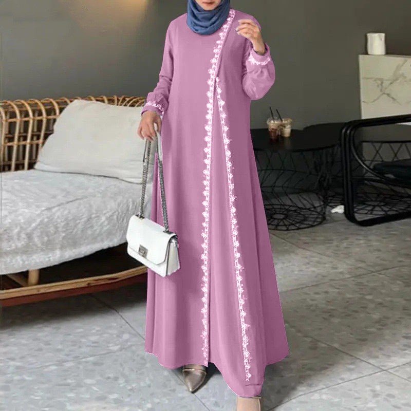 Mariam's Collection Designer Casual Abaya With Lace Detailing (MA146) — detail shot 6