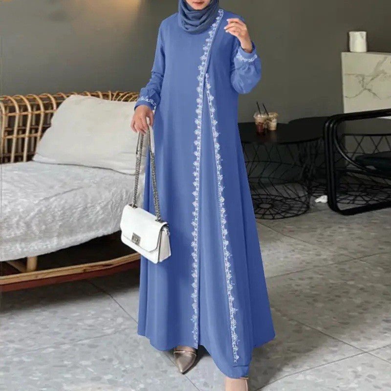 Mariam's Collection Designer Casual Abaya With Lace Detailing (MA146) — main product shot